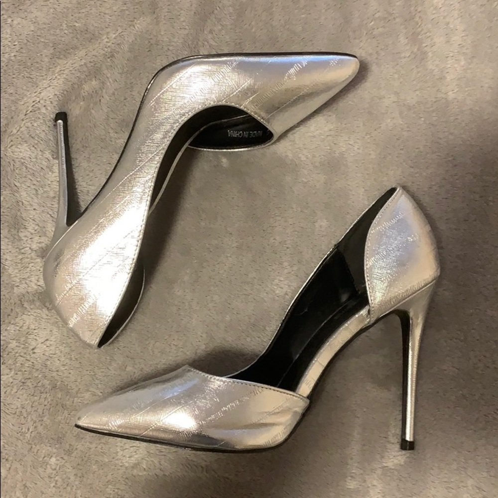 Silver Pumps- Never worn
